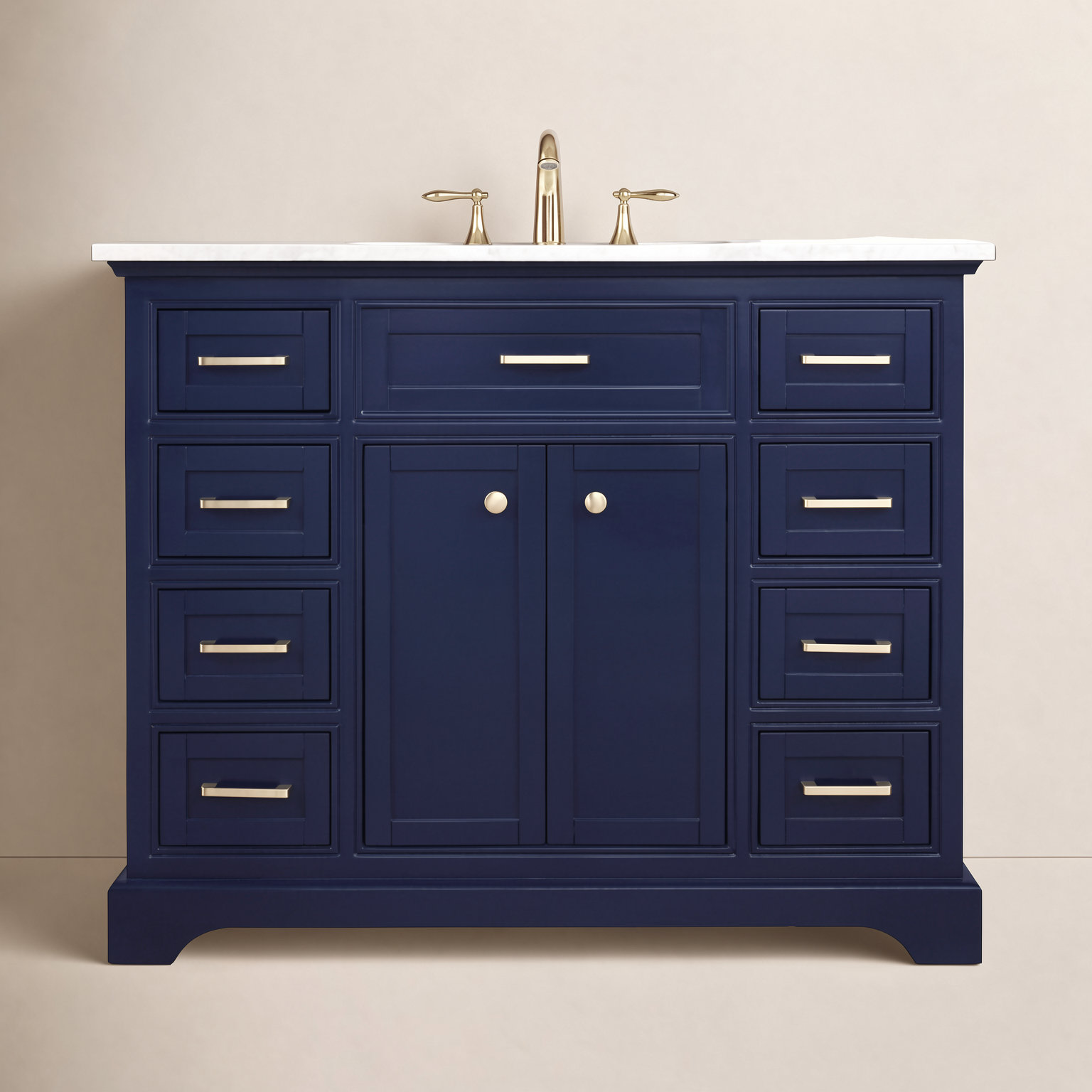 Hermes 42" Single Bathroom Vanity, Blue