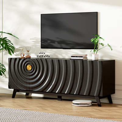 Meuble télé l 63 po avec tablette réglable