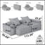 Canapé modulaire surdimensionné Modern-1718868749