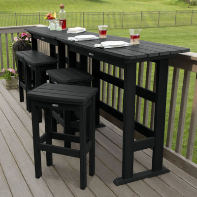 Arbnora Rectangular 4 - Person 54" Long Bar Height Dining Set