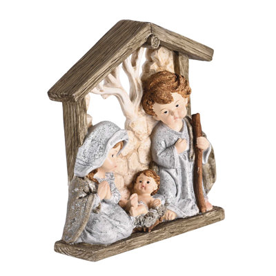 Nativity Holy Family Creche Stones 6H
