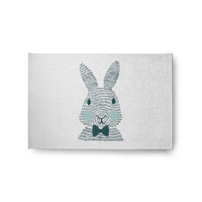 Tapis en chenille de Pâques monochrome