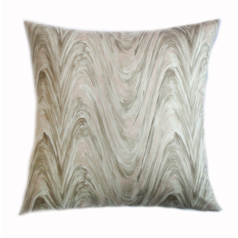 Marsala Geometric Feather Throw Pillow