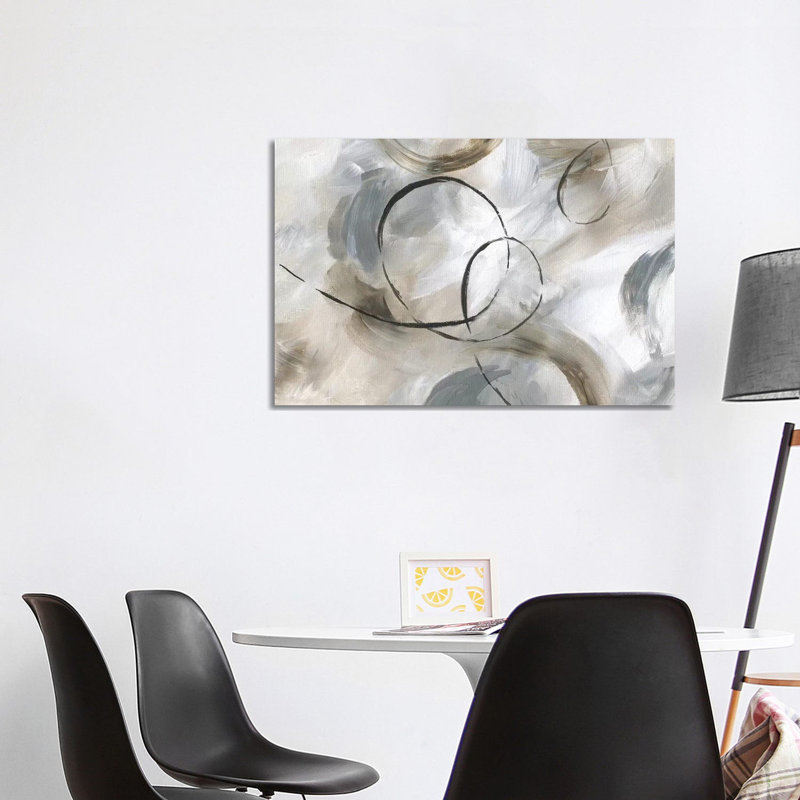 Allegro - Painting on Canvas, White Framed, 101.6 cm H x 66.04 cm W