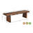 Chaliyah 6 - Person Solid Wood Solid Wood Top Double Pedestal Dining Set-99316138