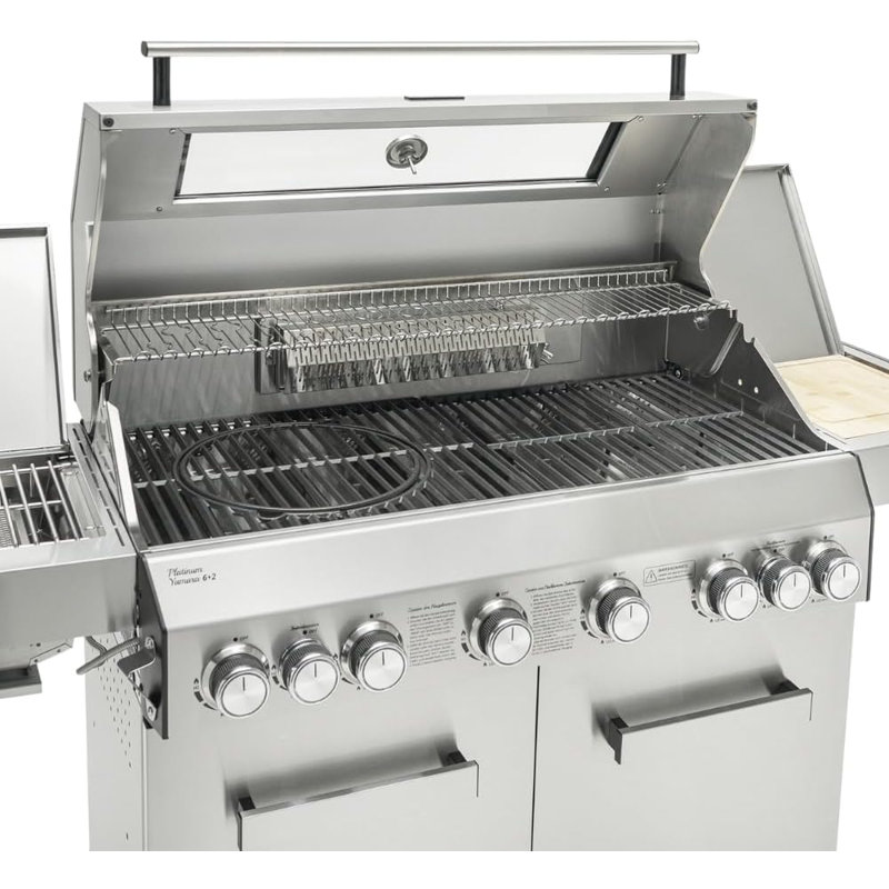 COSMOGRILL 6 - Burner Freestanding 96222.39 BTU BTU Gas Grill with Side Burner and Cabinet