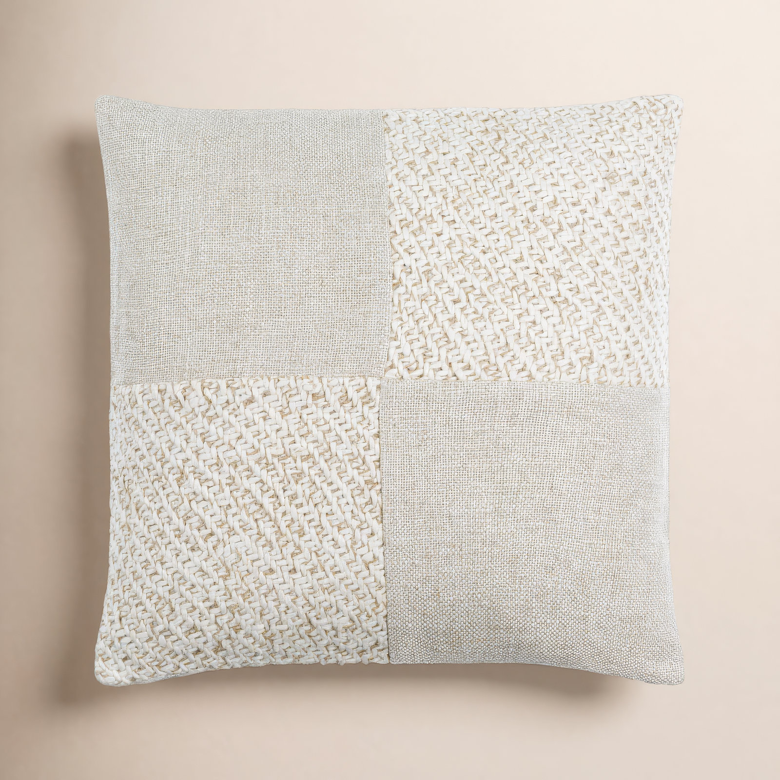 Daveney Linen Blend Throw Square Pillow Cover & Insert, Polyester/Polyfill, 20" x 20"