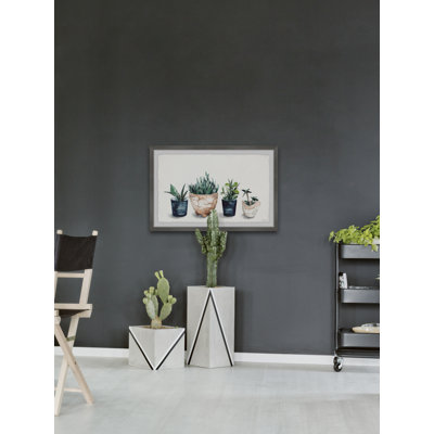 Multi Colored Planters - Single Picture Frame Painting