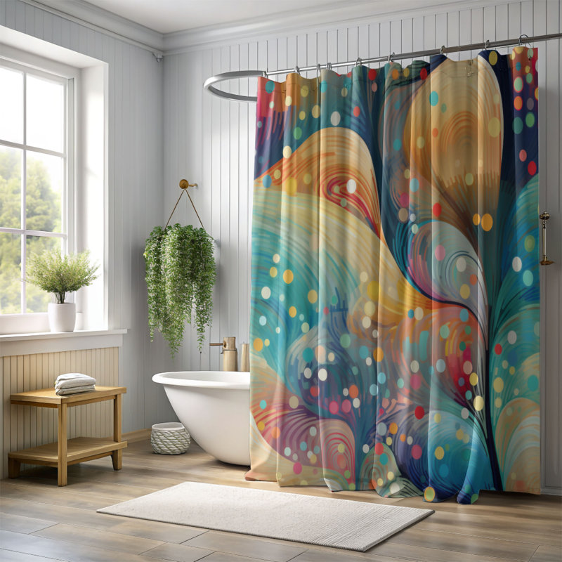 Rideau de douche Blissful Tree - Premium, H 74 po x l 71 po