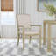 Chaise avec accoudoirs à garniture piquée-477279772