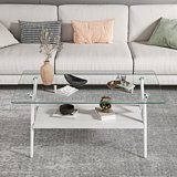 Ensemble de 3 tables basses et tables de bout