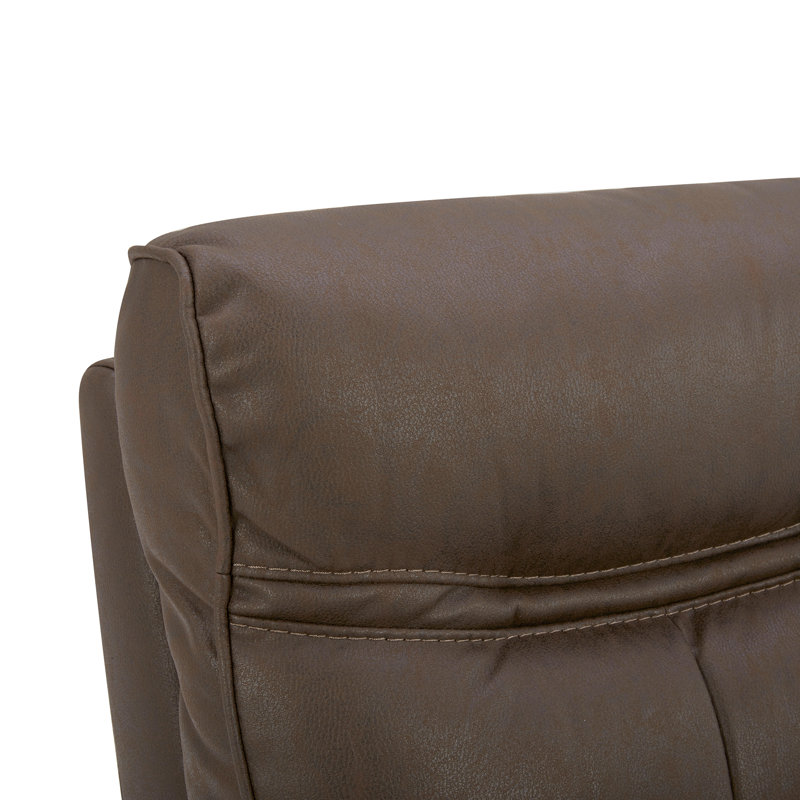 Fauteuil inclinable électrique pivotant Elvina, Mélange de polyester chocolat