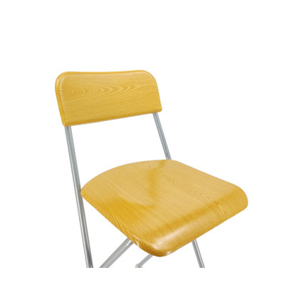 Chair, Folding Bistro Bar Stool Wood / Metal