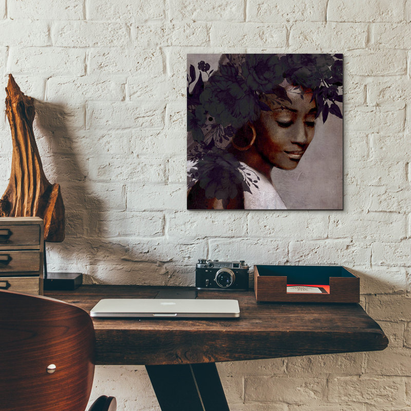 «Grace I» par Carol Robinson, art mural en verre acrylique, H 12 po x l 12 po x P 0,13 po