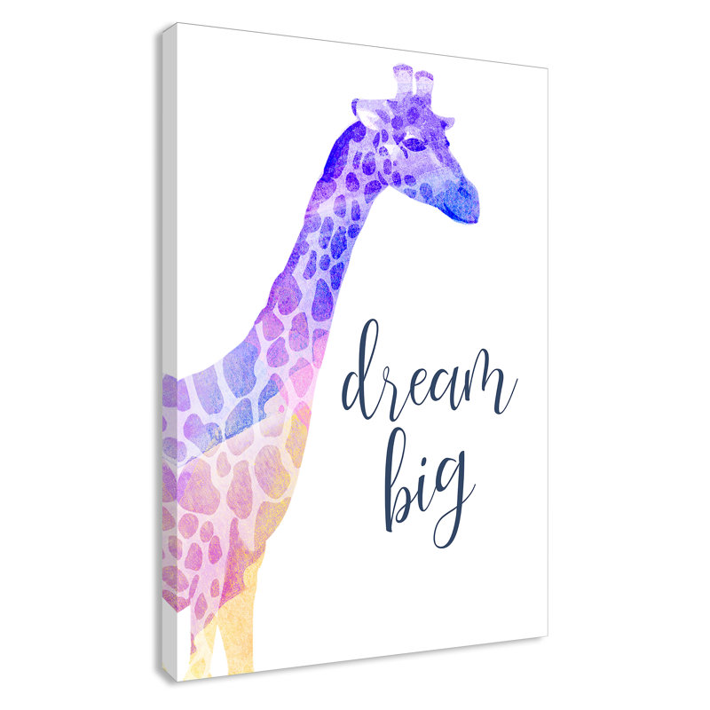 «Dream Big», art sur toile, H 36 po x l 24 po x P 1,5 po