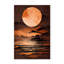 Nature Inspired Full Moon by  - Picture Frame Painting on Paper-131294009-131294012-131294013