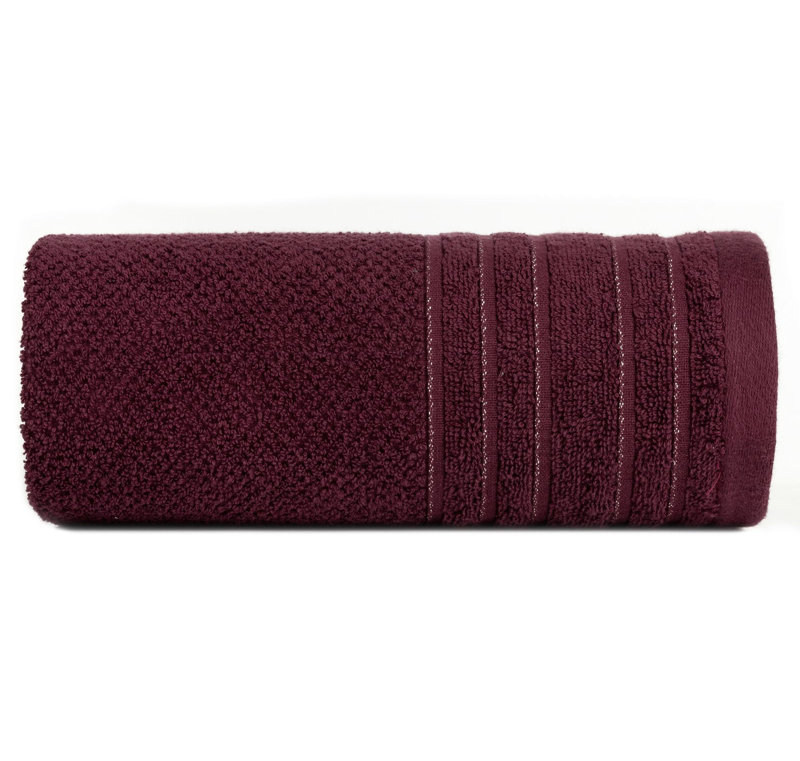 Klavdija Midweight Jacquard Hand Towel, Wine Red