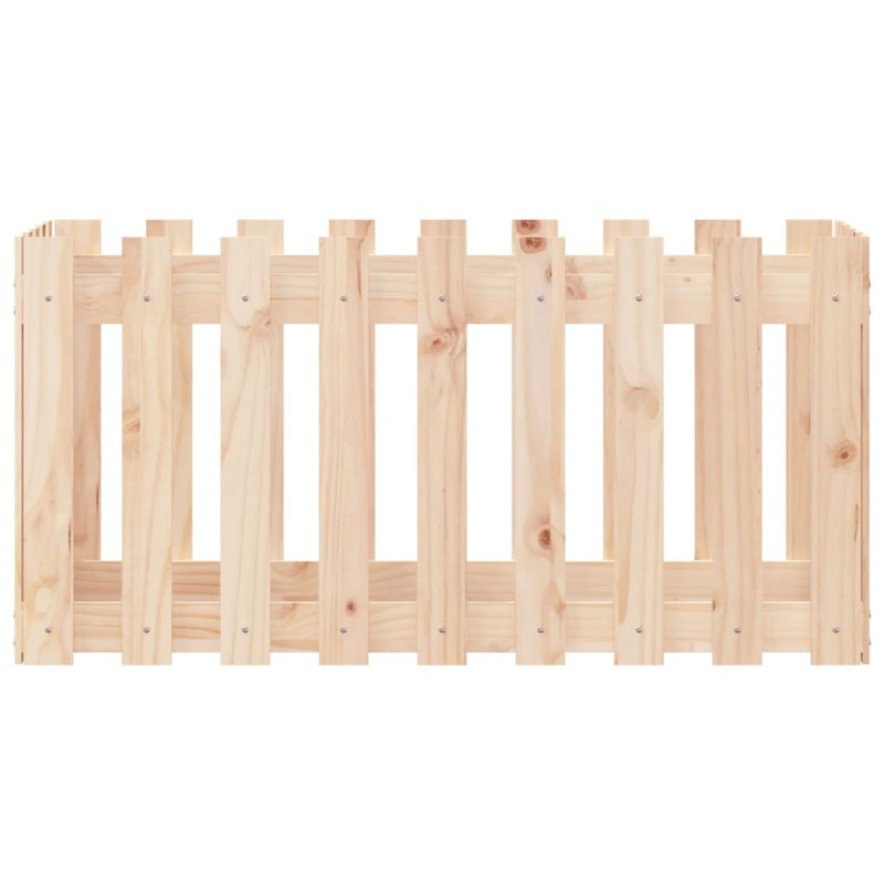 Birjesh Wood Raised Garden Bed, 50cm H x 100cm W x 50cm D, Brown