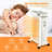 1500W 27 in. Portable Electric Space Heater with Humidification Box and 3 Heating Modes in White