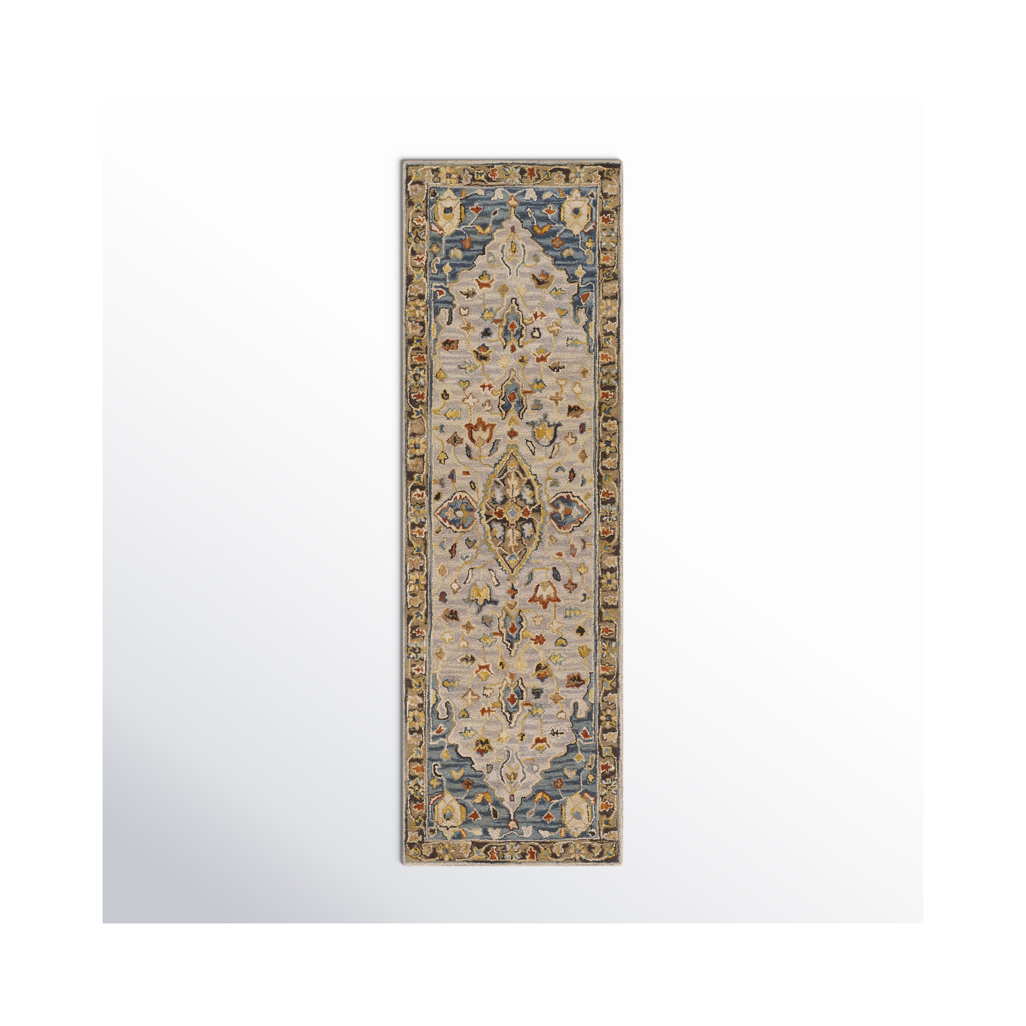 Alford Handmade Wool Rug, Runner 2'6" x 8'