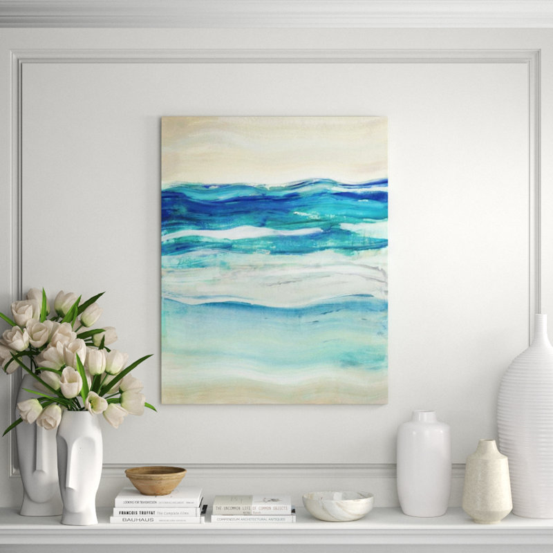 Pelagic Records VI Print by Elena Carlie, Glass Coat, 30" H x 24" W x 1.5" D