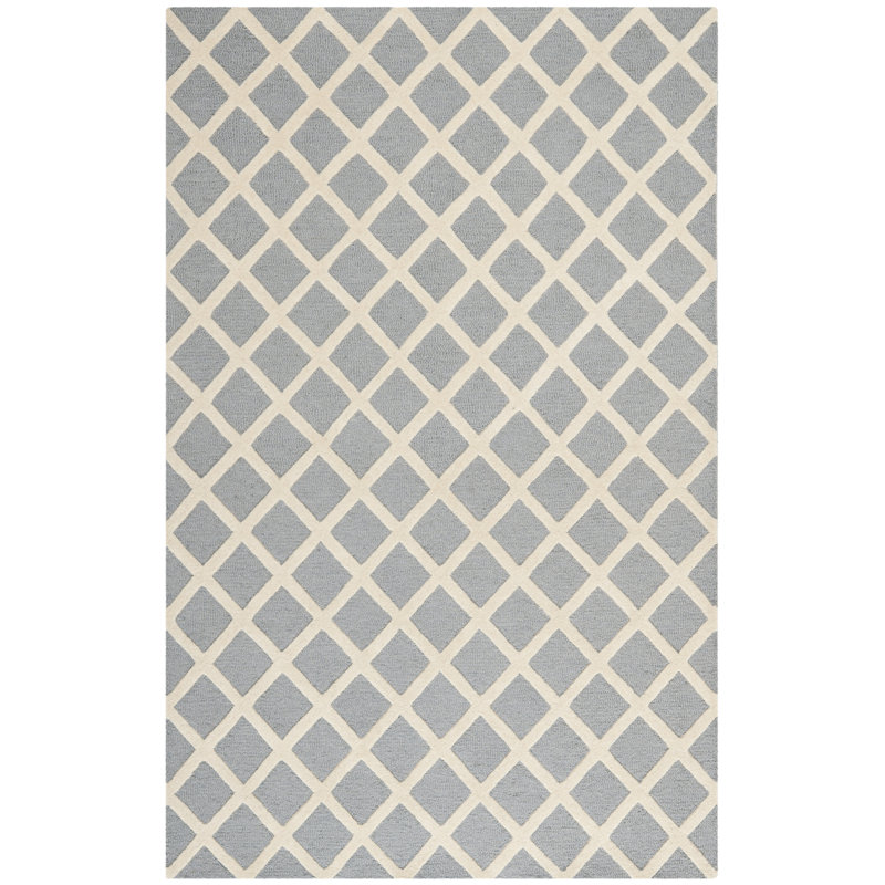 Griffin Geometric Wool Hand Woven Area Rug, Rectangle 183 x 274 cm