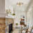 Alixandra 2-Light Flush Mount Ceiling Light With Clear Hammered Glass-295452040-284434478