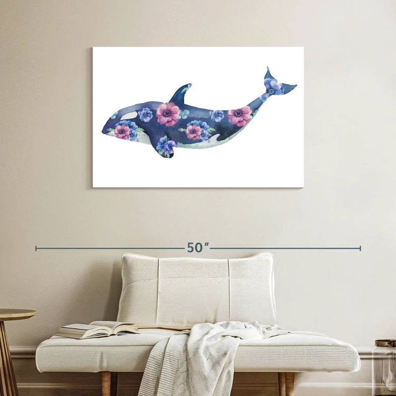 Floral Orca Whale