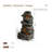 35" Outdoor Rock Waterfall Fountain With LED Lights, Resin Natural Stacked Stone Water Feature For Patio Garden