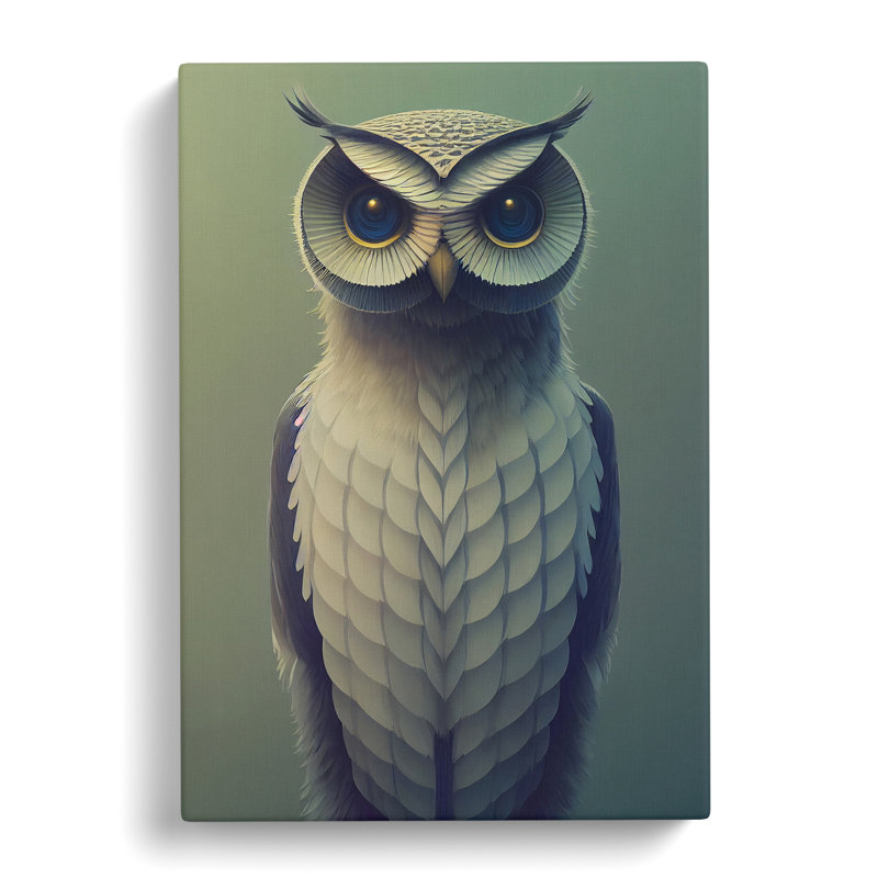 Incredible Owl - Wrapped Canvas, 50cm H x 35cm W x 3cm D