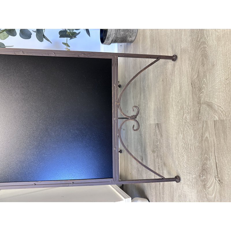 Tableau noir pliable avec cadre en métal