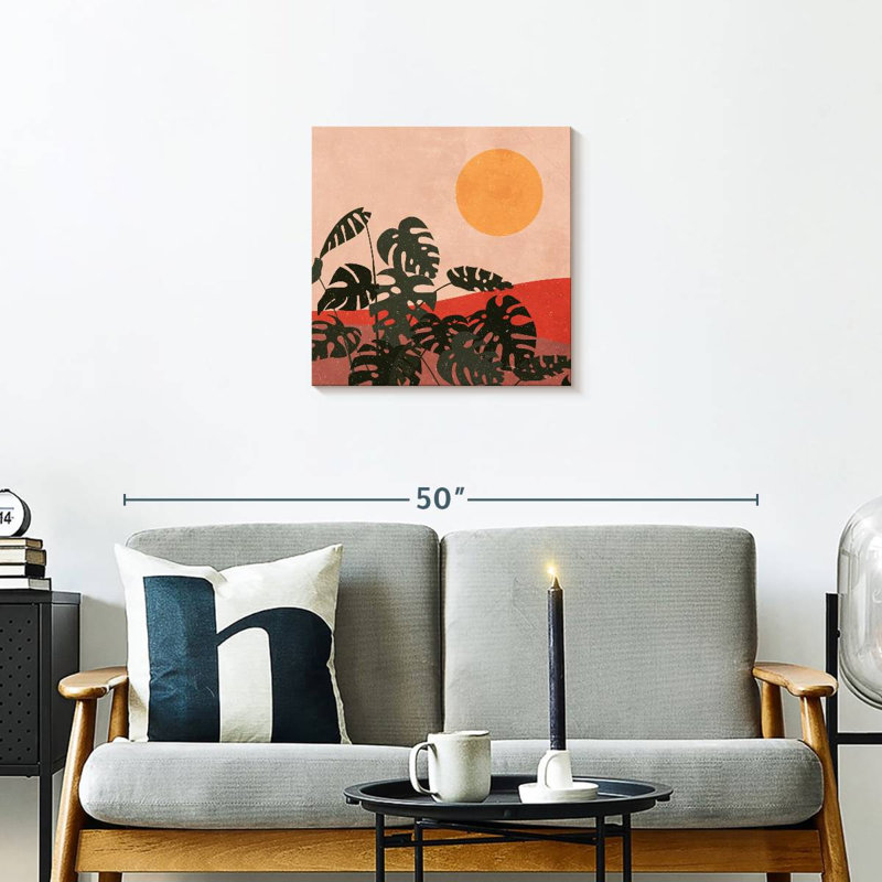 Harnek Monstera au coucher du soleil, H 20 po x l 20 po