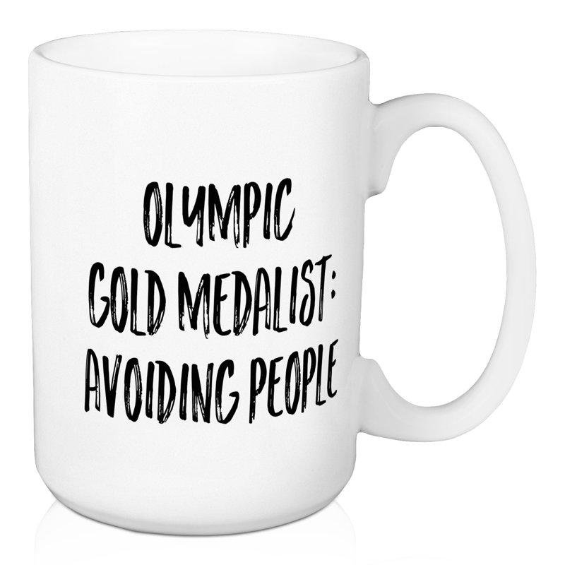 Tasse à café olympique medalist : evitant les gens Dimond
