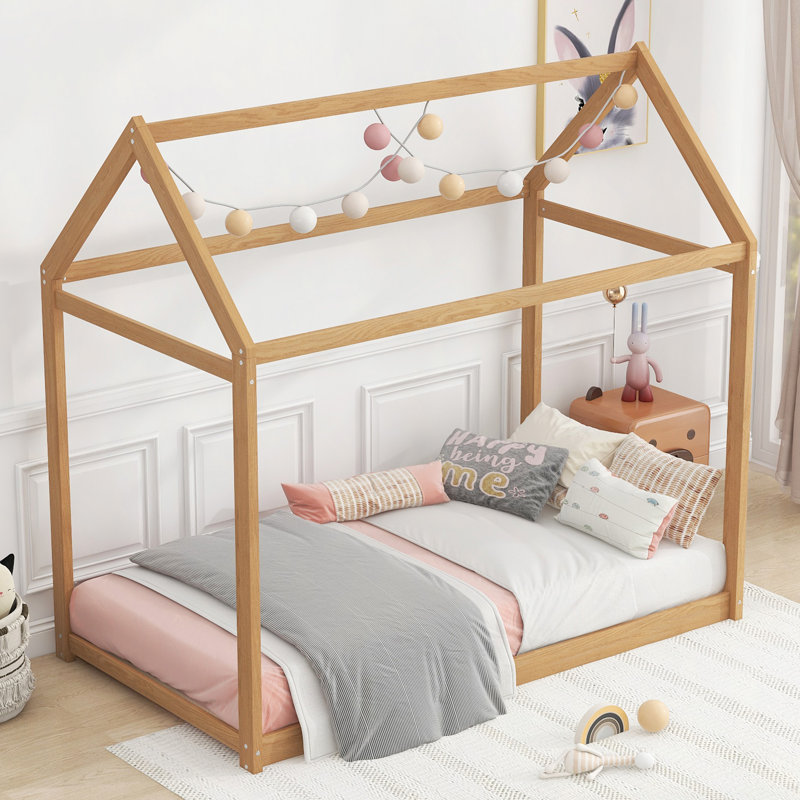 Wooden House Bed