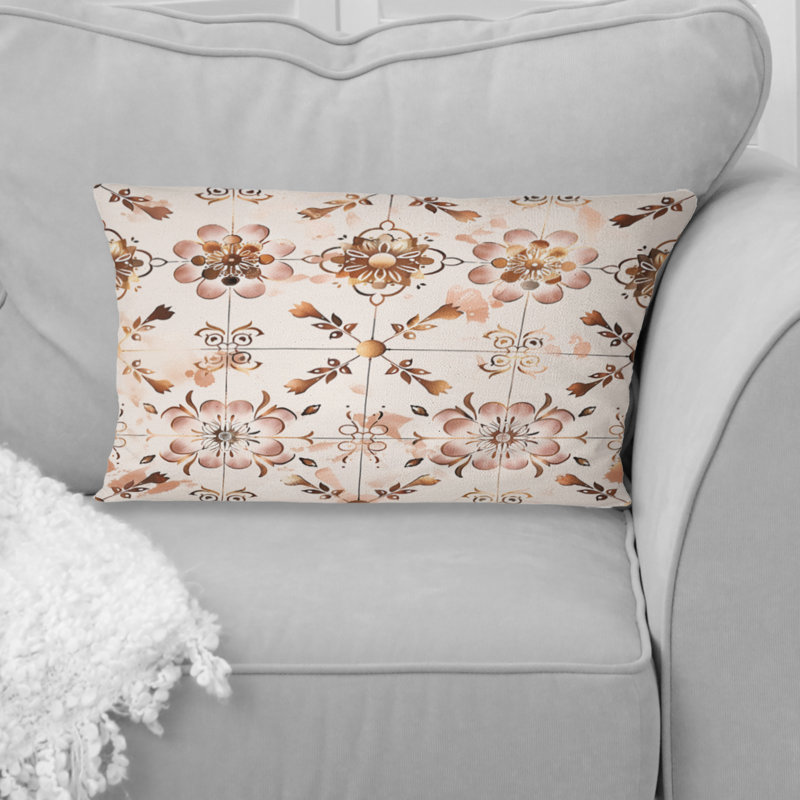 Or rose et rosé rétro - tuile I, Forme rectangulaire, H 12 po x l 20 po