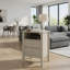 Table de chevet 18 "à 2 tiroirs - Canapé de chambre à coucher moderne beige-135101522-135101523