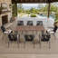 Ensemble repas extérieur pour 8 personnes avec coussins 8 personnes