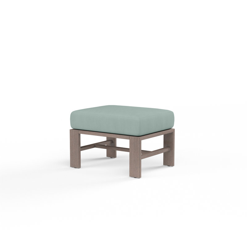 Repose-pieds avec coussin Laguna, SunbrellaMD Cast Mist