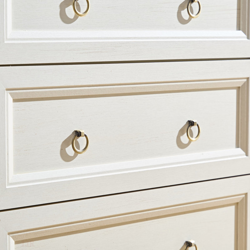 Commode large, commode rustique, commode campagnarde, Noyer/blanc