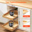 Pull Out Cabinet Organizer Soft Close Slide Out Shelf Wood Drawer