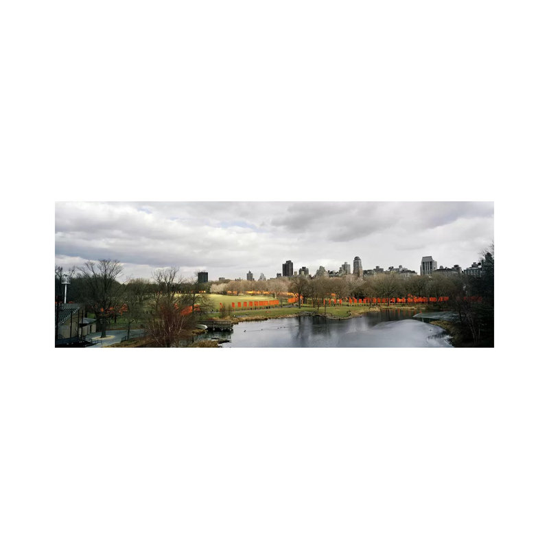 Gates In A Park, The Gates, Central Park, Manhattan, New York City, New York State, USA - Wrapped Canvas Panoramic Print