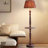 Shelving-Style French-Style Solid Wood Floor Lamp