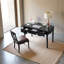 Bureau en bois d'hévéa massif noir mat-124111705
