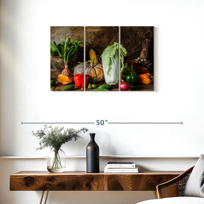 Yarlin Vegetables, 20" H x 33" W