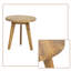 Table d'appoint ronde rustique de style rétro avec pieds en bois pour une utilisation intérieure ou extérieure-1101169947-1101169927
