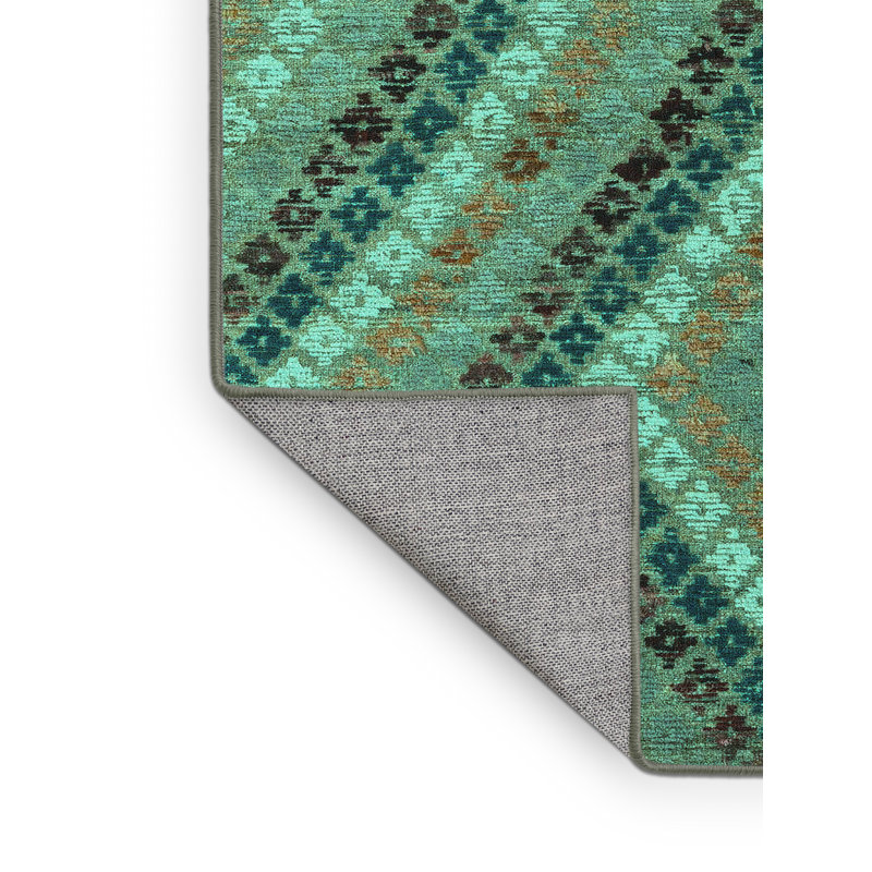 Immanuels Washable Southwestern Indoor Rug, Rectangle 2' x 4'