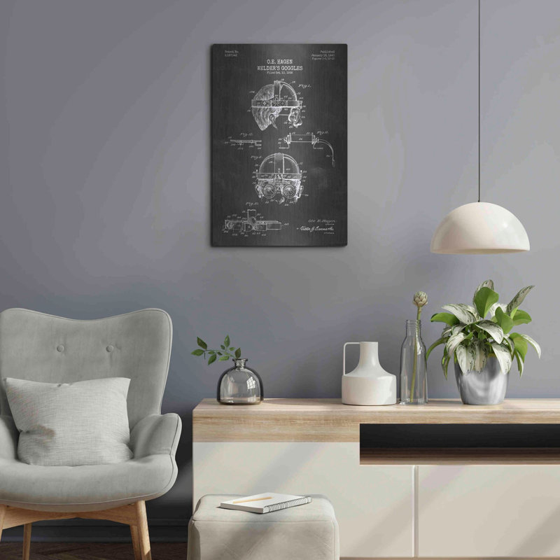 Williston Forge, art mural en métal «Welding Goggles, H 24 po x l 16 po