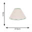 Florie Linen Blend Tapered Pendant Shade ( Clip On )-1153049530-1153049528