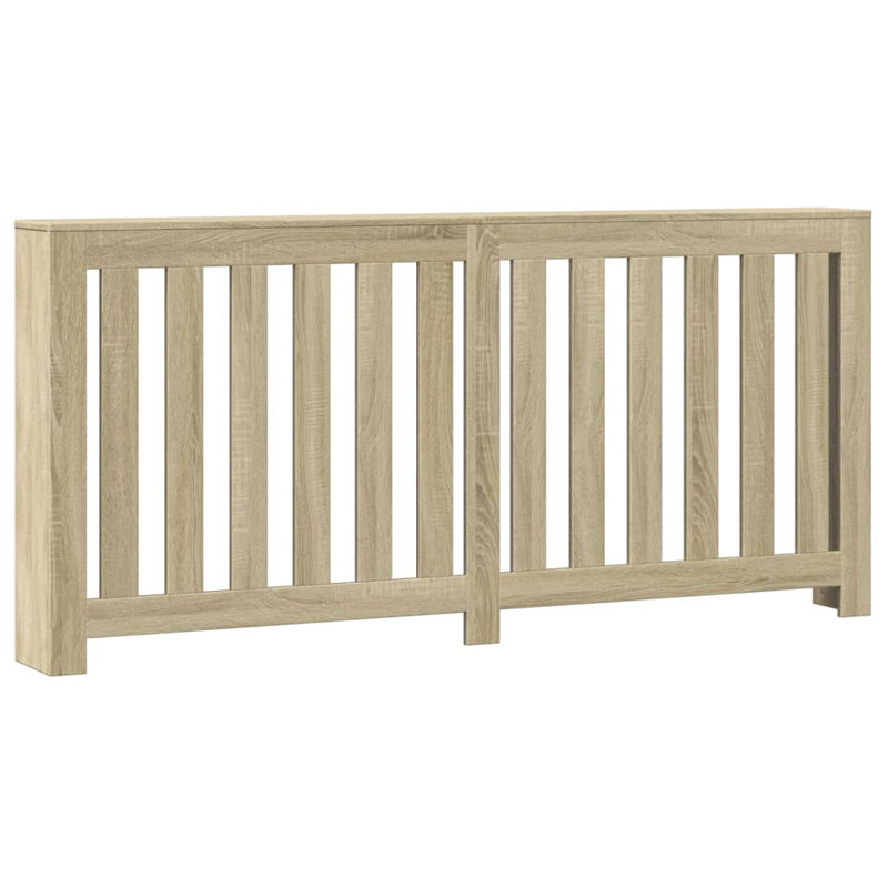 Extra Large Radiator Cover, Sonoma Oak, 175 x 20 x 82 cm, Vertical Slats