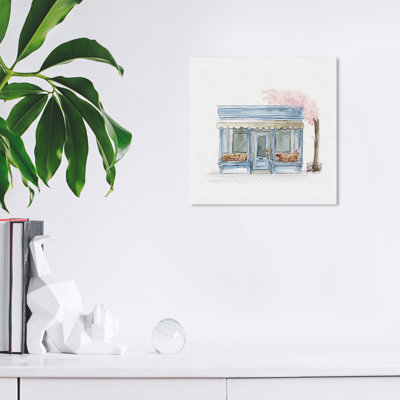 «Food and Cuisine» Le Petit Bakery B pâtisserie, reproduction d'art sur toile tendue